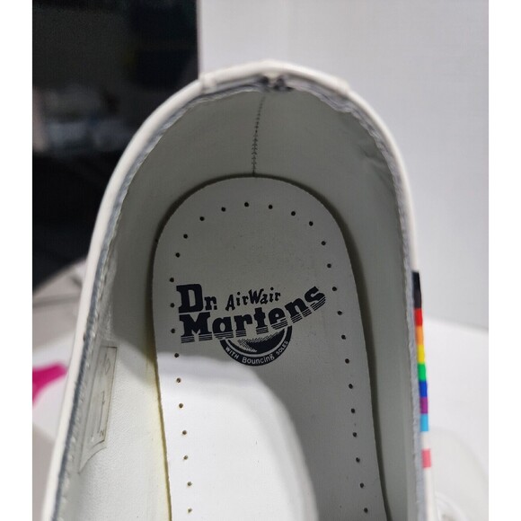 Dr. Martens For Pride Oxford Shoes - White Smooth Leather Men\'s Sz 8 / Women’s 9 main image 8